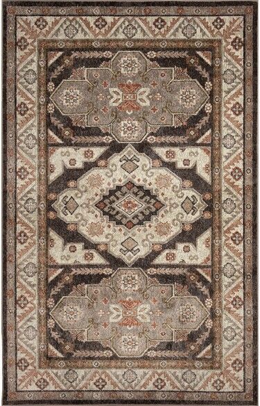 Trans Ocean Ariana Floral Medallion Earth 9226/48