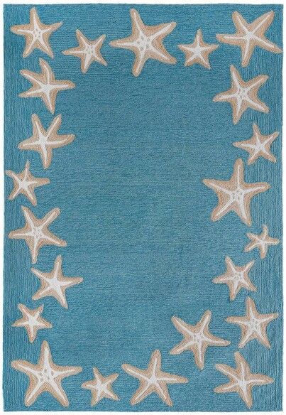 Trans Ocean Capri Starfish Border Aqua 1710/04