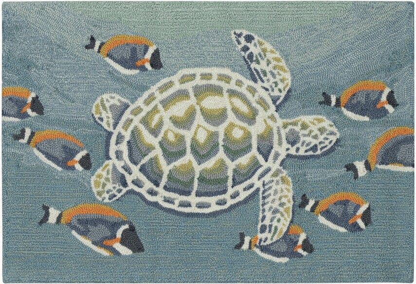 Trans Ocean Frontporch Turtle And Fish Ocean 4636/04