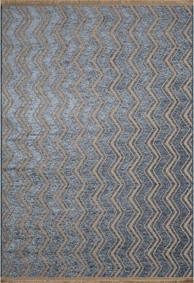 Trans Ocean Mercer Zigzag Blue 1224/03