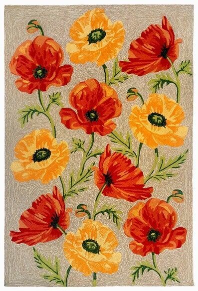 Trans Ocean Ravella Icelandic Poppies Neutral 2272/12