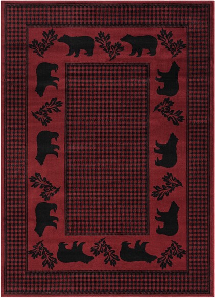 United Weavers Highlands Bear March Red