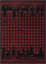 United Weavers Highlands Woodland  Red