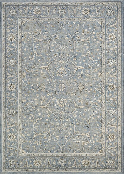 Couristan Sultan Treasures Floral Yazd and Slate Blue Slate Blue 71454646