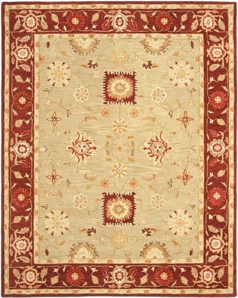 Safavieh Anatolia AN556A Sage and Burgundy