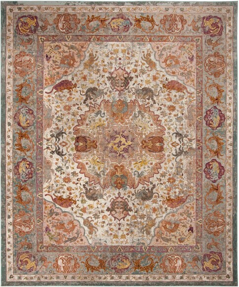 Safavieh Aria ARA120E Beige and Orange