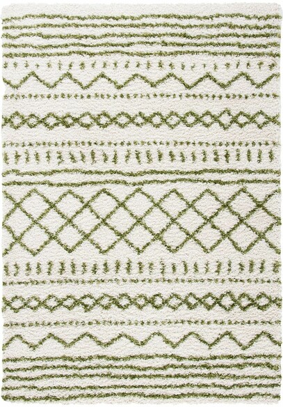 Safavieh Arizona Shag ASG741Y Ivory and Green