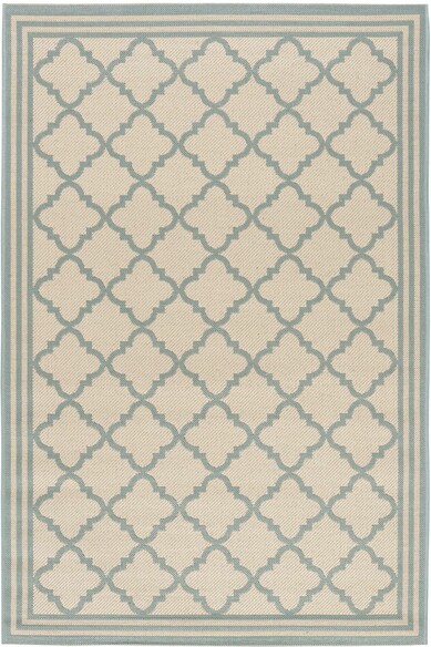 Safavieh Beach House BHS121L Cream and Aqua