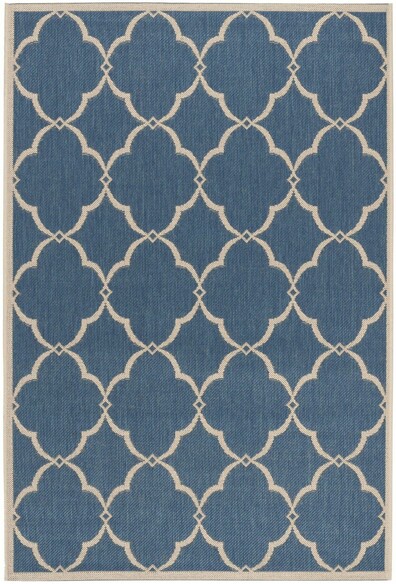 Safavieh Beach House BHS125M Blue and Creme