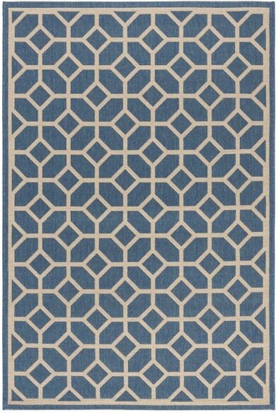 Safavieh Beach House BHS127M Blue and Creme