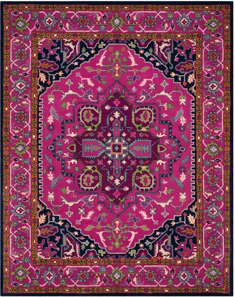 Safavieh Bellagio BLG541C Pink and Navy