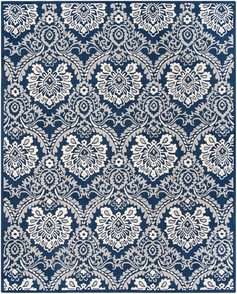 Safavieh Blossom BLM106B Navy and Ivory