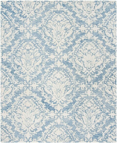 Safavieh Blossom BLM107B Blue and Ivory