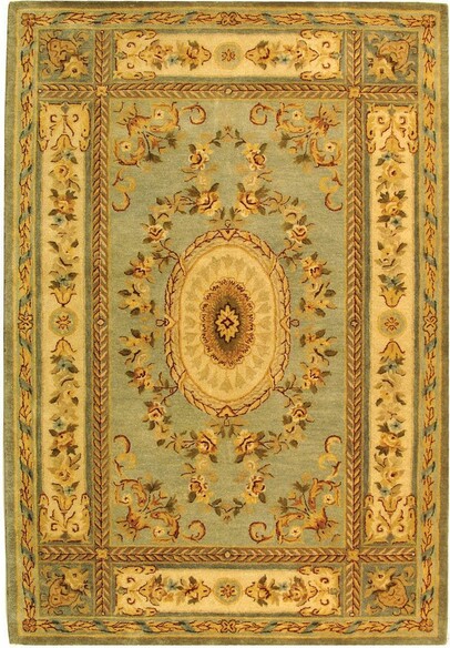 Safavieh Bergama BRG174A Light Blue and Ivory