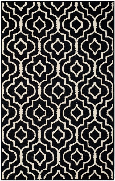 Safavieh Cambridge CAM141E Black and Ivory