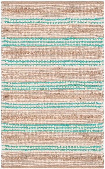 Safavieh Cape Cod CAP862J Natural and Turquoise