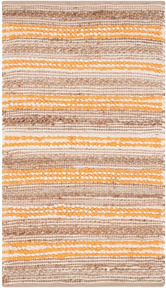 Safavieh Cape Cod CAP862L Natural and Orange