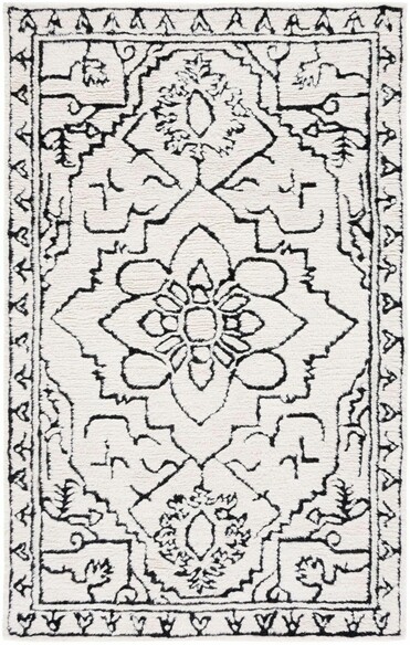 Safavieh Casablanca CSB206A Ivory and Black