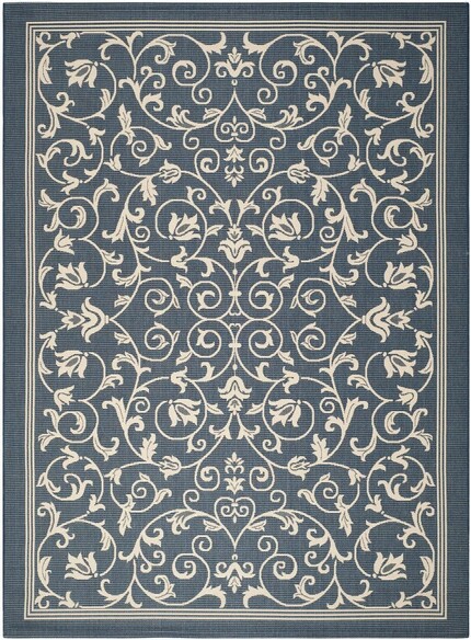 Safavieh Courtyard CY2098-268 Navy and Beige