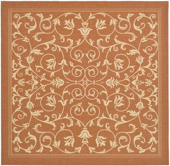 Safavieh Courtyard CY2098-3202 Terracotta and Natural