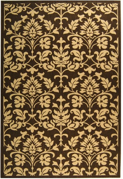 Safavieh Courtyard CY3416-3409 Chocolate and Natural