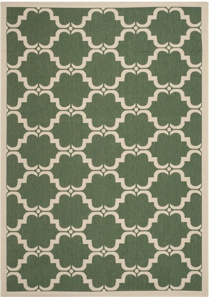 Safavieh Courtyard CY6009-332 Dark Green and Beige