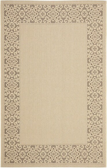 Safavieh Courtyard CY6011-219 Cream and Light Chocolate