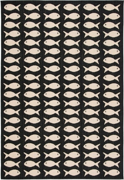 Safavieh Courtyard CY6013256 Black and Beige