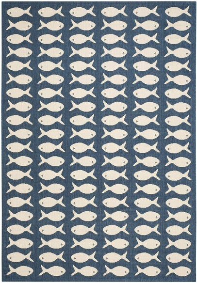 Safavieh Courtyard CY6013268 Navy and Beige