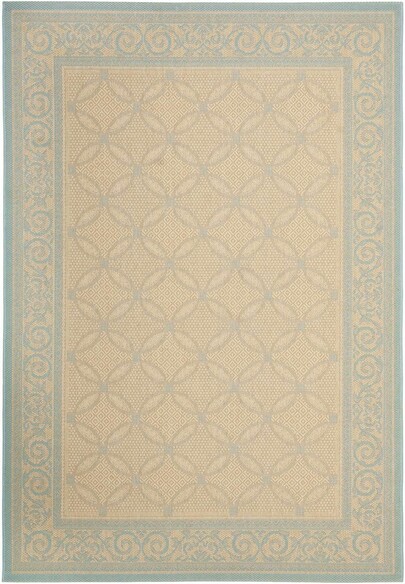 Safavieh Courtyard CY6107-15 Cream and Aqua