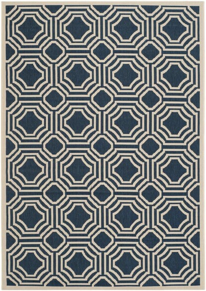 Safavieh Courtyard CY6112-268 Navy and Beige