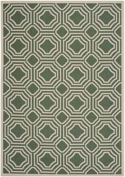 Safavieh Courtyard CY6112-332 Dark Green and Beige