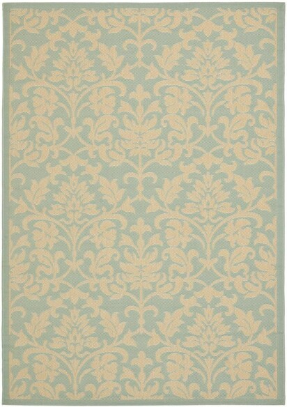 Safavieh Courtyard CY6132-25 Aqua and Cream