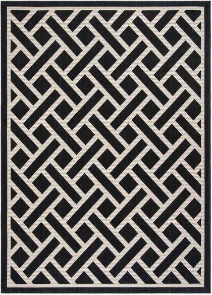 Safavieh Courtyard CY6306256 Black and Light Beige