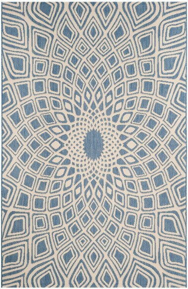 Safavieh Courtyard CY661623321 Blue and Beige