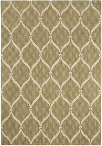 Safavieh Courtyard CY6654234 Green and Beige