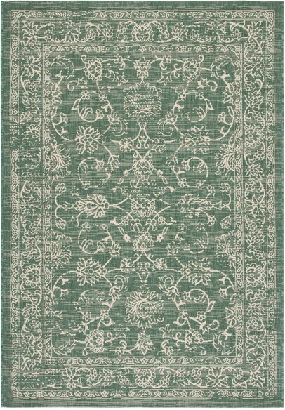 Safavieh Courtyard CY668032221 Dark Green and Beige