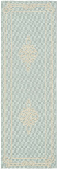 Safavieh Courtyard CY6788-25 Aqua and Cream