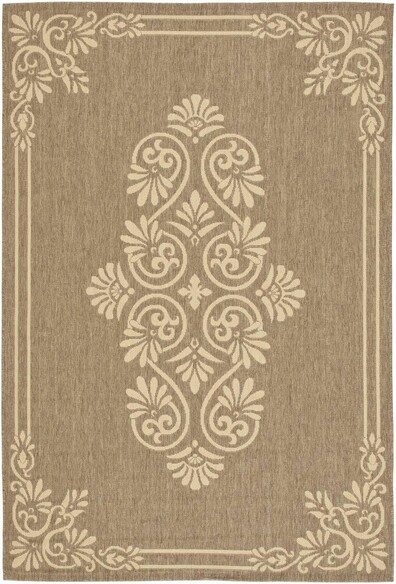 Safavieh Courtyard CY6855-22 Brown and Creme