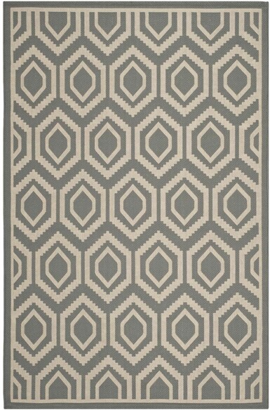 Safavieh Courtyard CY6902-246 Anthracite and Beige