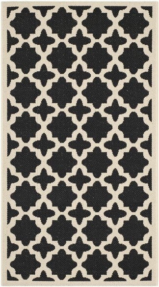 Safavieh Courtyard CY6913-266 Black and Beige