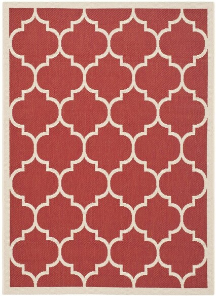 Safavieh Courtyard CY6914-248 Red and Bone