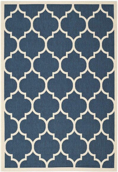 Safavieh Courtyard CY6914-268 Navy and Beige