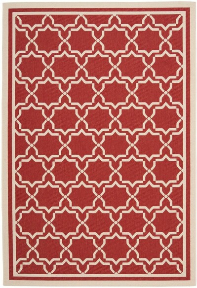 Safavieh Courtyard CY6916-248 Red and Bone