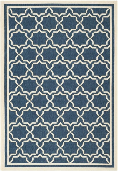 Safavieh Courtyard CY6916-268 Navy and Beige