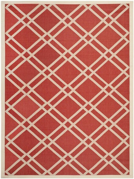 Safavieh Courtyard CY6923-248 Red and Bone