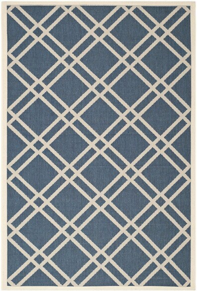 Safavieh Courtyard CY6923-268 Navy and Beige