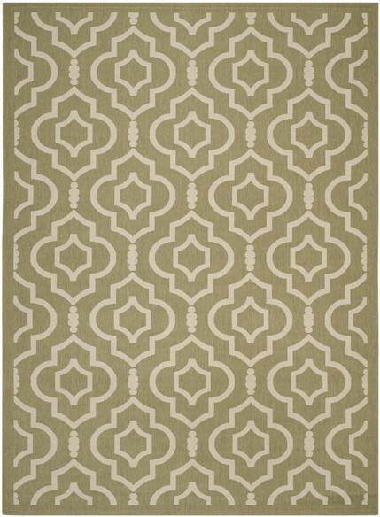 Safavieh Courtyard CY6926244 Green and Beige