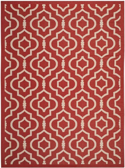 Safavieh Courtyard CY6926248 Red and Bone