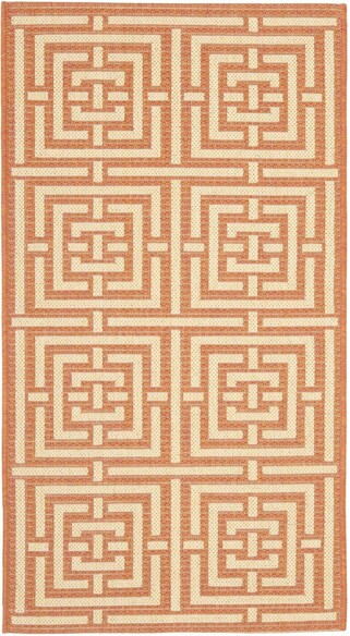 Safavieh Courtyard CY6937-21 Terracotta and Cream